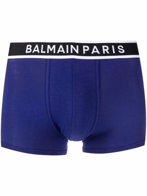 Balmain logo-waistband boxers - Blue