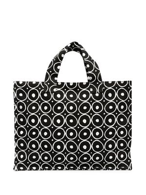 10 CORSO COMO graphic print cotton tote - Black