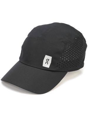 On Running perforated-detail cap - Black