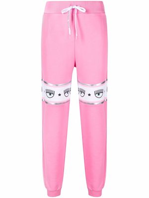 Chiara Ferragni Eyelike panel track pants - Pink