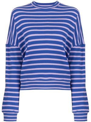 YMC Almost Grown striped sweatshirt - Purple