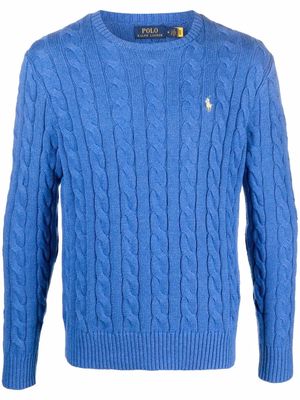 Polo Ralph Lauren embroidered-pony jumper - Blue