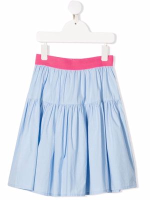Billieblush elasticated-waistband flared skirt - Blue