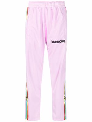 BARROW side-stripe track pants - Pink
