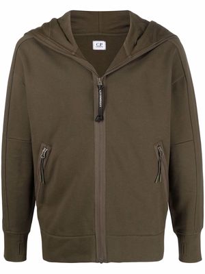 C.P. Company goggle-hood zipped hoodie - Green