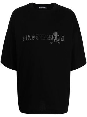 Mastermind Japan logo-debossed cotton T-shirt - Black