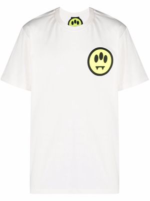 BARROW smiley-logo crewneck T-shirt - White