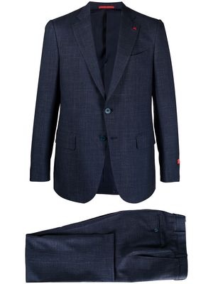 Isaia fitted single-breasted suit - Blue