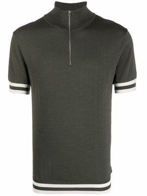Ron Dorff RD stripe-detail polo shirt - Green