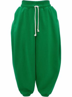JW Anderson tapered oversized cotton trousers - Green