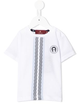 Aigner Kids chets logo-print T-shirt - White