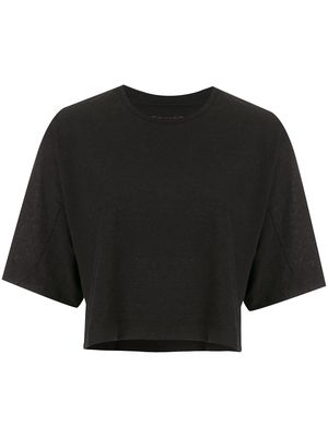 Osklen round-neck cropped T-shirt - Black