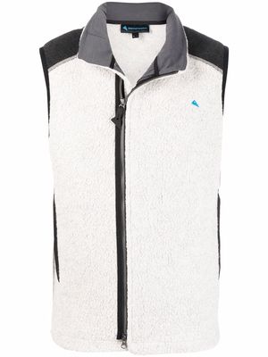 Klättermusen embroidered-logo sleeveless jacket - Neutrals