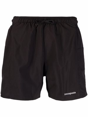 Patagonia logo swim shorts - Black