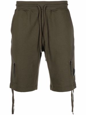 C.P. Company zip-pocket track shorts - Green