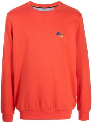 PAUL SMITH embroidered-logo sweatshirt - Orange
