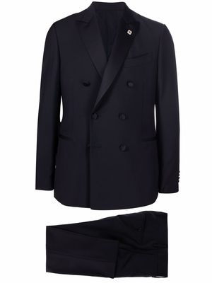 Lardini two-piece double-breasted tailored suit - Blue