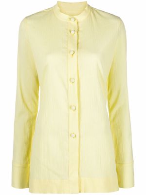 Jil Sander button-front crepe shirt - Yellow