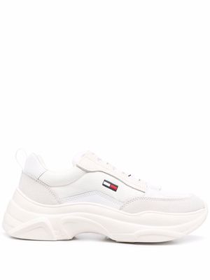 Tommy Jeans lace-up low-top sneakers - White