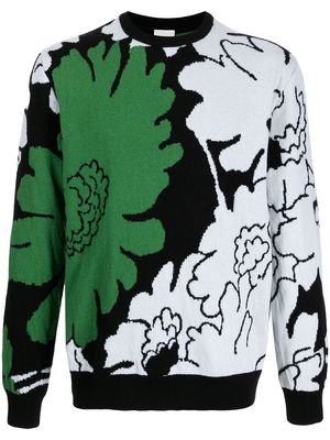 PAUL SMITH floral-print wool jumper - Green
