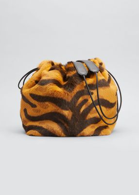 Small Tiger Drawstring Crossbody Bag