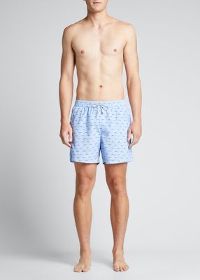 Men's Bay Toys-Print Swim Shorts