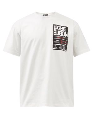 Moncler Grenoble - Logo-print Organic Cotton-blend Jersey T-shirt - Mens - White