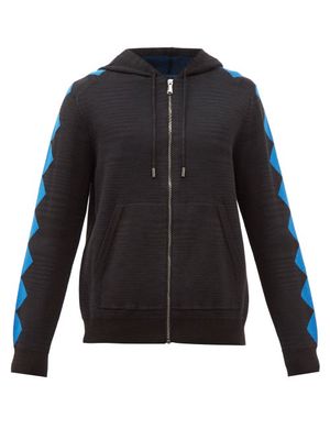 Missoni - Triangle-jacquard Cotton-jersey Track Jacket - Mens - Blue