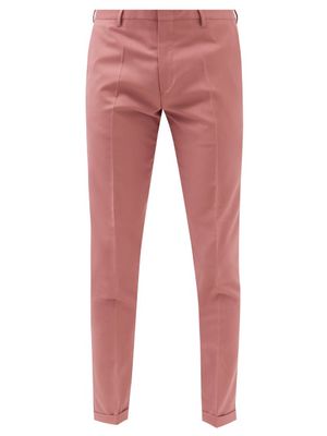 Paul Smith - Wool-blend Straight-leg Suit Trousers - Mens - Pink