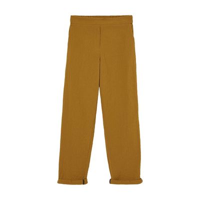 Idaho pants in stretch cotton seersucker