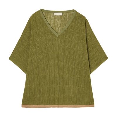 Arvada sweater in light cotton yarn