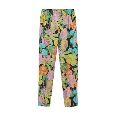 Honolulu pants in printed cotton seersucker