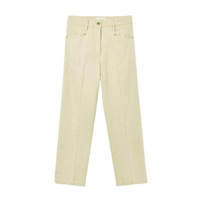 Minnesota pants in light stretch linen and cotton deim