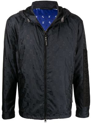 ETRO monogram-print hooded jacket - Black