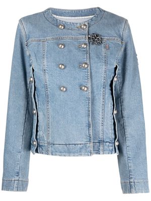 Ermanno Scervino button-detailed denim jacket - Blue