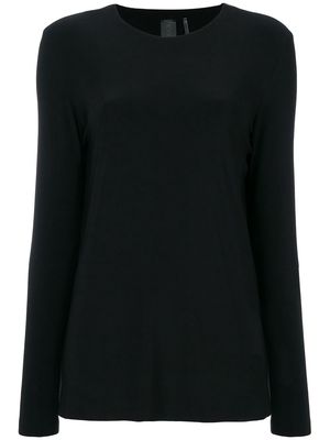 Norma Kamali round neck sweater - Black