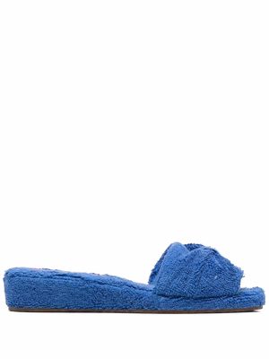 Carel terrycloth knot sandals - Blue