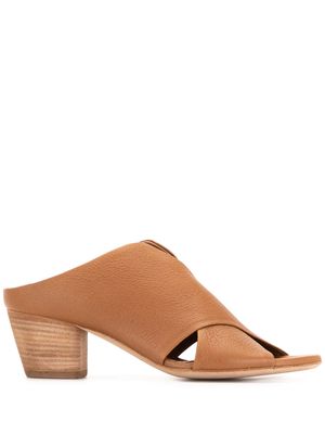 Officine Creative Adele crossover-panel mules - Brown