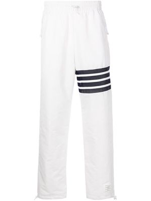 Thom Browne 4-Bar stripe track pants - White