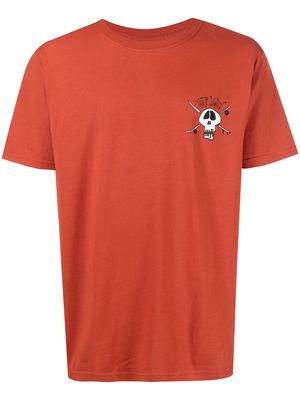 Stussy surf skate skull T-shirt - Orange