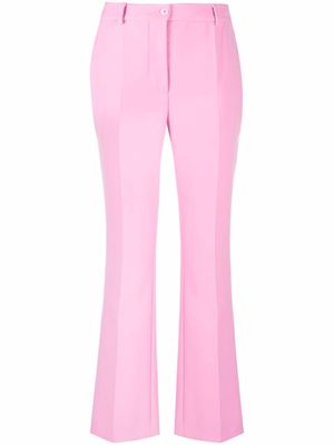 Boutique Moschino tailored bootcut trousers - Pink