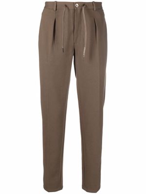 Circolo 1901 drawstring slim-cut trousers - Brown
