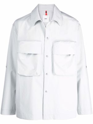 OAMC chest-pocket shirt jacket - Grey