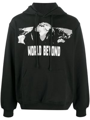 MCQ Earth graphic print hoodie - Black