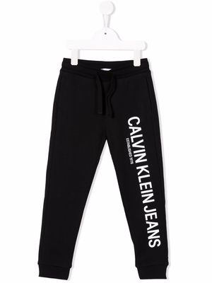 Calvin Klein Kids logo-print track pants - Black
