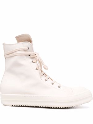 Rick Owens DRKSHDW lace-up high top sneakers - Neutrals