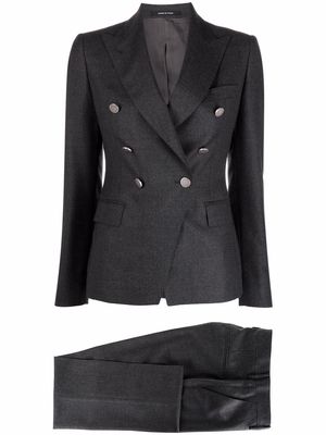 Tagliatore double-breasted wool suit - Grey