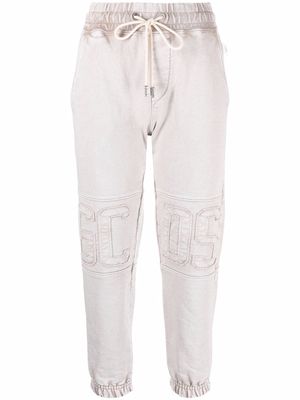 Gcds cropped-leg track pants - Neutrals