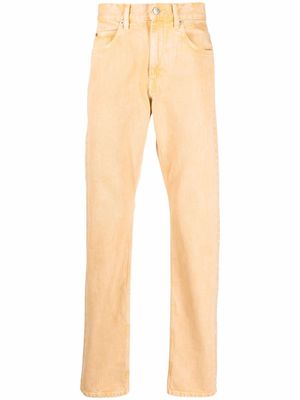 Isabel Marant mid-rise straight-leg jeans - Yellow