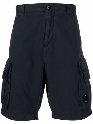 C.P. Company multi-pocket cotton cargo shorts - Blue
